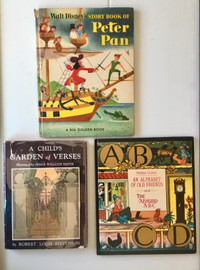 Three classic Children stories books: Peter Pan Alphabet of old