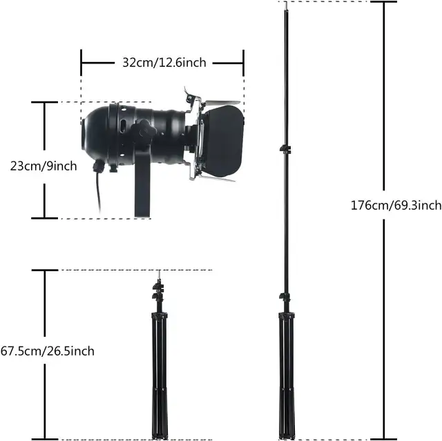 NEW Industrial Vintage Black Adjustable Tripod Floor Lamp in Indoor Lighting & Fans in Markham / York Region - Image 5