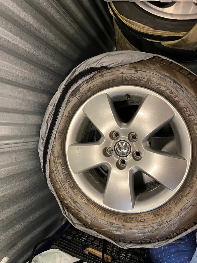 4 VW 15” and 3 Brabus 18” Wheels and Tires in Tires & Rims in Kingston - Image 4