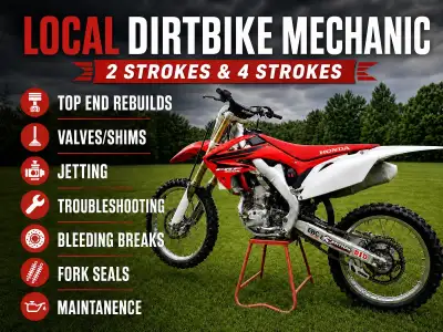 DIRT BIKE & MOTOCROSS MECHANIC AVAILABLE - KANATA AREA 19 years experience as motocross / dirtbike g...