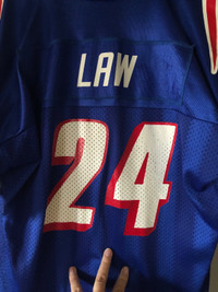  New England Patriots football “Law 24” jersey