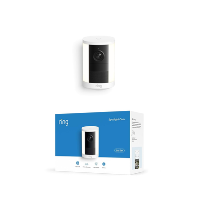 $170 - Ring 2K Battery Spotlight Cam, White, Newest Model, 1 Cam, View more