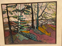 Original “Group of Seven Inspired Style” Canadian Lanscape Oil P