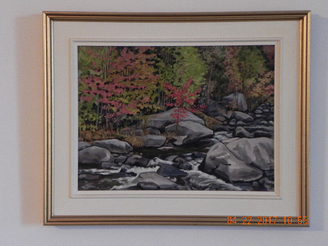 Painting by: Robert Laframboise (River) dans Art et objets de collection  à Ville de Montréal