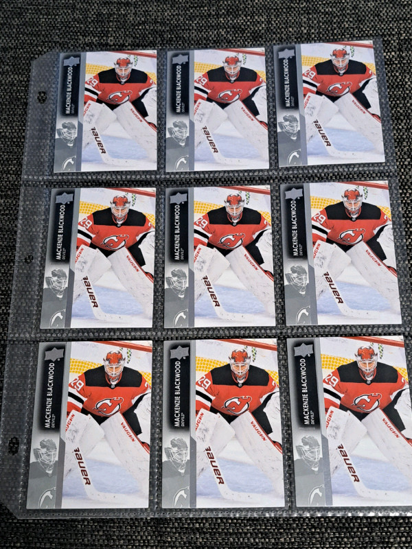 Mackenzie Blackwood hockey cards  in Arts & Collectibles in Oshawa / Durham Region