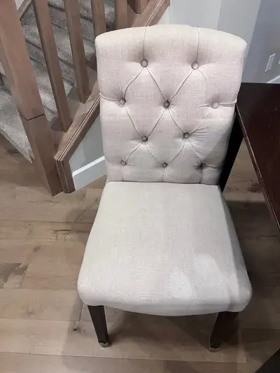 (4) like new condition chairs from Urban Barn. original price is $285 each. Selling all (4) for $300...