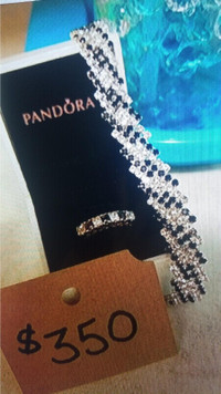 Black Onyx, Diamond & White Gold Ring with Matching Bracelet 