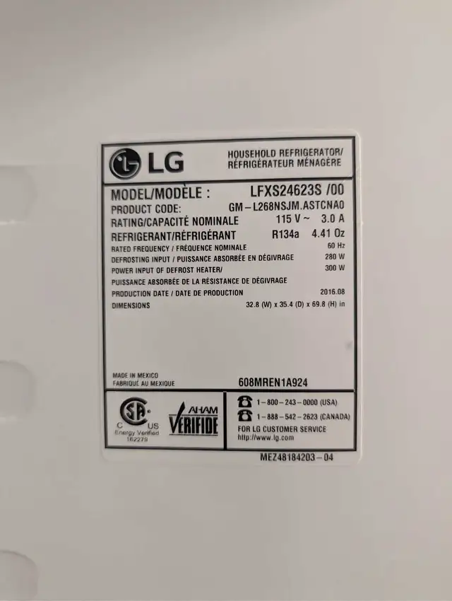 lg refrigerator parts in Refrigerators in Kitchener / Waterloo - Image 11