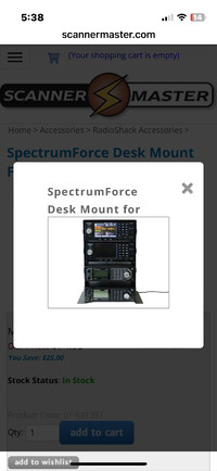 Spectrum Force 4 scanner desktop scanner holder