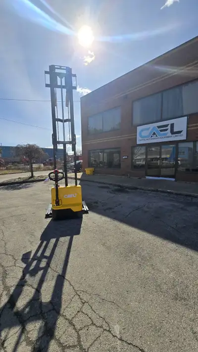 Finance available : Brand new walkie Electric straddle stacker 2645 lbs With warranty at the lowest...