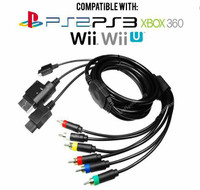 Universal Xbox 360/Wii/PS3/PS2 HD Component Cable
