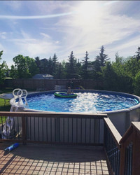 DEAL PENDING - 24ft round above-ground pool for sale