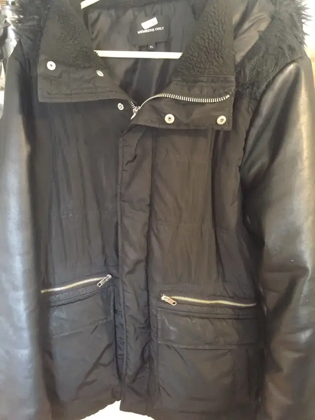 Men’s Winter Jacket Members Only XL coat good condition  in Men's in Calgary - Image 6
