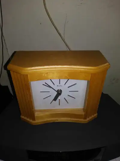 Bulova Solid Oak Mantle Clock, View more