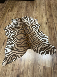 Tiger leather rug 