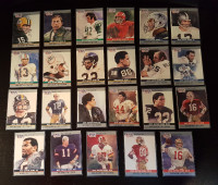 23 cartes football MVP Pro Set 1990, neuves