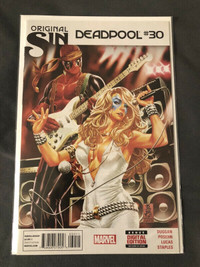 Deadpool #30 Original Sin, Marvel Comic Book, 2014 Duggan Posehn