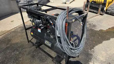 Brand new Arteer compressor 420cc motor with electric start Air compressor cage with forklift pocket...