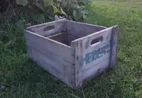 Caisses de pommes en bois
