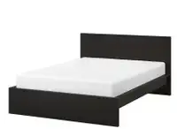 IKEA MALM (high, black-brown) Queen Bed Frame - $150