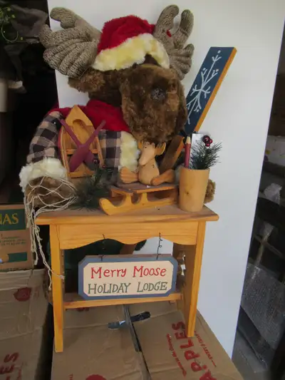 Large Christmas Plush Moose  1, View more