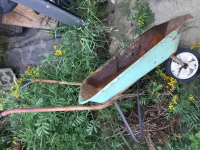 Vintage Wheelbarrow- I have LOTS of old wheelbarrows. MANY tools, View more