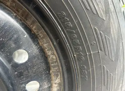 Yokohama snow and ice tires on rims used one season. Car is gone so these have to go. 5 X 114 bolt p...