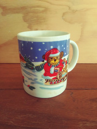Santa BEAR / Frosty the Snowman CHRISTMAS Mug: Like NEW