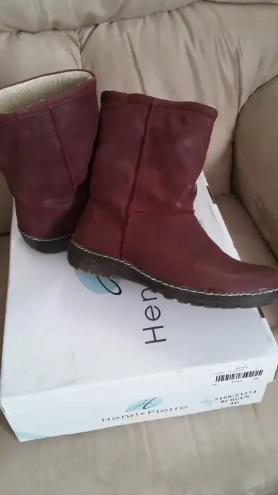 Henri Pierre Leather Boots, View more