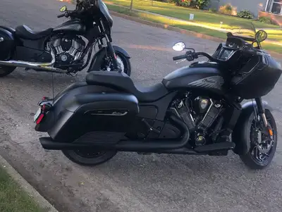 For sale: 2021 Indian Dark Horse Challenger ($28,000). Purchased brand new and are in pristine condi...