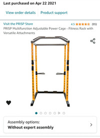 Squat rack for sale with dip handle attachment $330 OBO