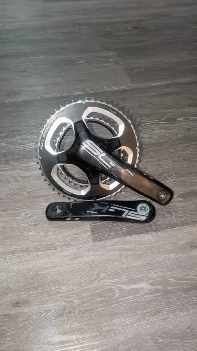 Road or gravel bike CARBON crankset 170mm, View more