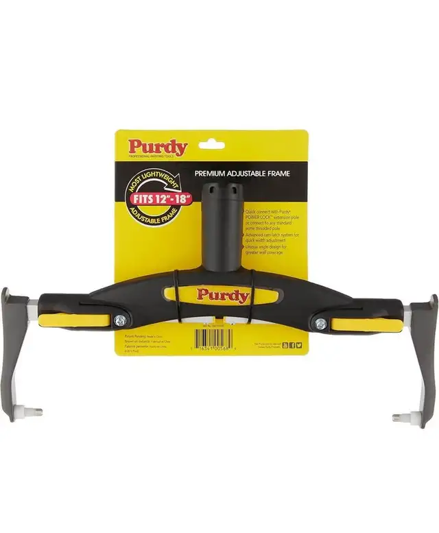 Purdy 753018 Adjustable Paint Roller Frame, 12-Inch to 18-Inch