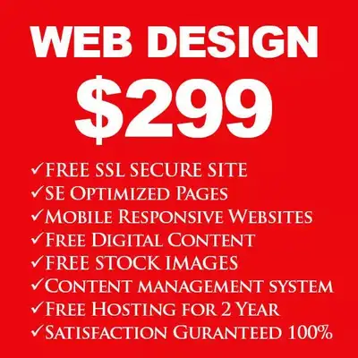 SEO Web Website Design and Development | 2 year FREE HOSTING, View more