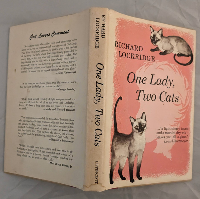 One Lady, Two Cats by Richard Lockridge Hardcover First Edition in Fiction in Oakville / Halton Region - Image 3