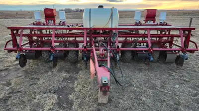 TWO x 6 Row Carrot Seeder/Planters pull type comes with new drop hoses come with hillers and press w...