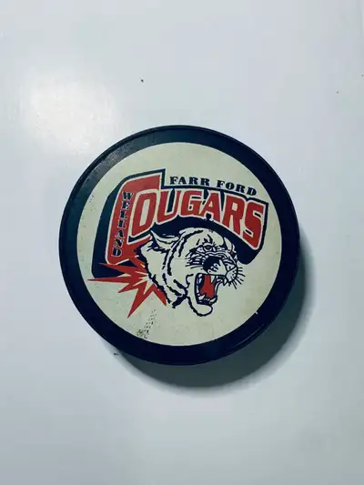 Welland Farr Ford Cougars Hockey Puck, View more