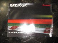 Kawasaki Motorcycle GPZ 1000 RX Brochure - $10.00 obo