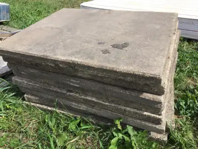 OLD concrete cement Sidewalk blocks are better than brittle new!, View more