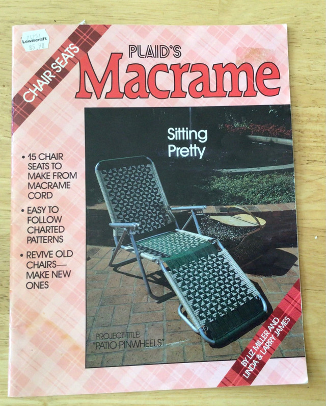 Macrame Sitting Pretty chair seats patterns in Hobbies & Crafts in Thunder Bay