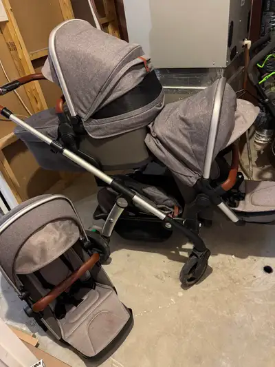 Silver Cross Wave Stroller – Tandem + Bassinet + Full Accessorie, View more