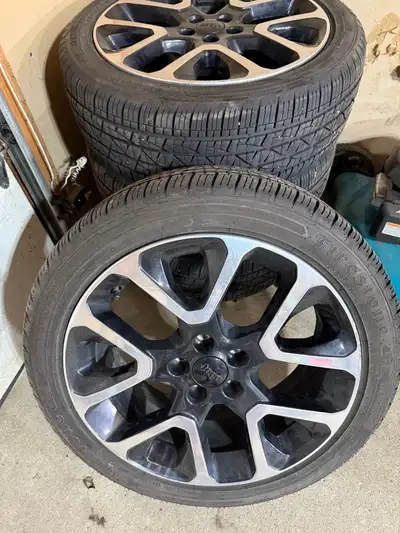 4x 235 45R 19 Firestone Destinations LE3 M&S with 8/32 tread left. Almost brand new on Aluminum Rims...