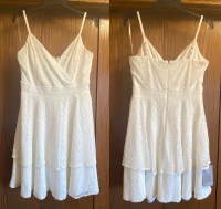 Women's Le Chateau White Occasion Dress - NEW