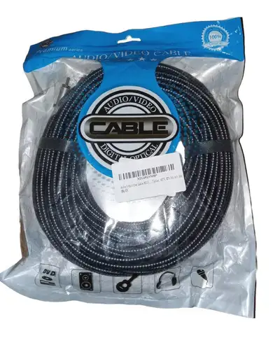 Audio Y-Splitter Cable,RCA Y Cable with Nylon-Braided Breakout Cord 3.5mm to 2-Male RCA Audio Auxili...