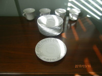 Silver Rimmed Fine China - Royal San