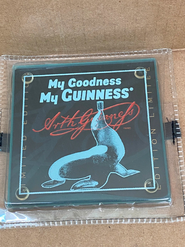Breweriana - Guinness - glass coaster - Limited Edition Gilroy in Arts & Collectibles in City of Toronto