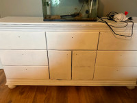 Free lightly painted white dresser