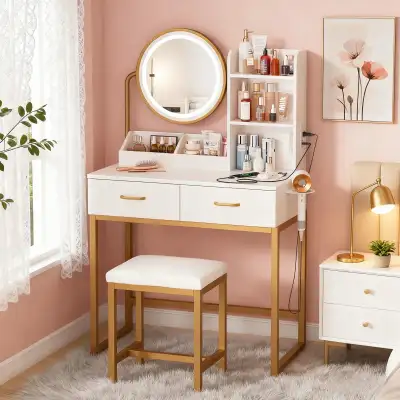 Built-In Charging Station for Daily Convenience Updated with 2 standard plug sockets and 2 USB ports...