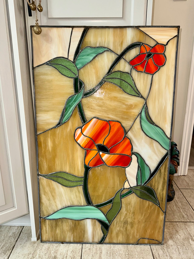 22x36” Vintage Large Stained Glass Panel in Arts & Collectibles in St. Catharines - Image 2