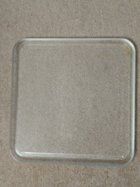 MICROWAVE GLASS PLATE 33CM X 33.5CM, 13INCHES X 13 3/16 INCHES